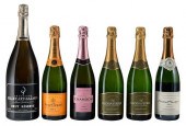 FIVE BOTTLES ASSORTED SPARKLIN