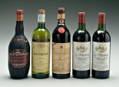 Five bottles assorted wine: tw