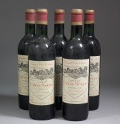Five bottles of 1959 Chateau C