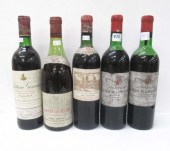 FIVE BOTTLES OF 1960 VINTAGE F