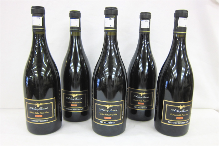 FIVE BOTTLES OF ARCHERY SUMMIT