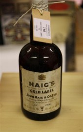 Five bottles of Haig's Gold La