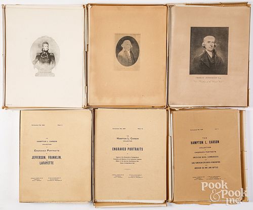 FIVE BOXED FOLIOSThe Hampton L.