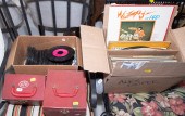FIVE BOXES OF ASSORTED RECORDS