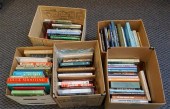 FIVE BOXES OF BOOKS RELATING T