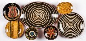 FIVE BREININGER POTTERY REDWAR