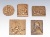 Five Bronze Medallions Includi