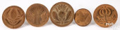 FIVE BUTTERPRINTS<br>Five carv