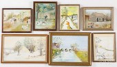FIVE CALVIN REINHOLD OIL ON AR