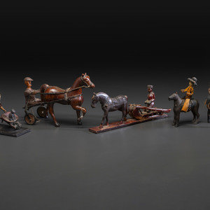 Five Canadian Folk Art Carved and