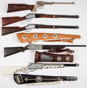 FIVE CAP GUN RIFLES<br>Five ca