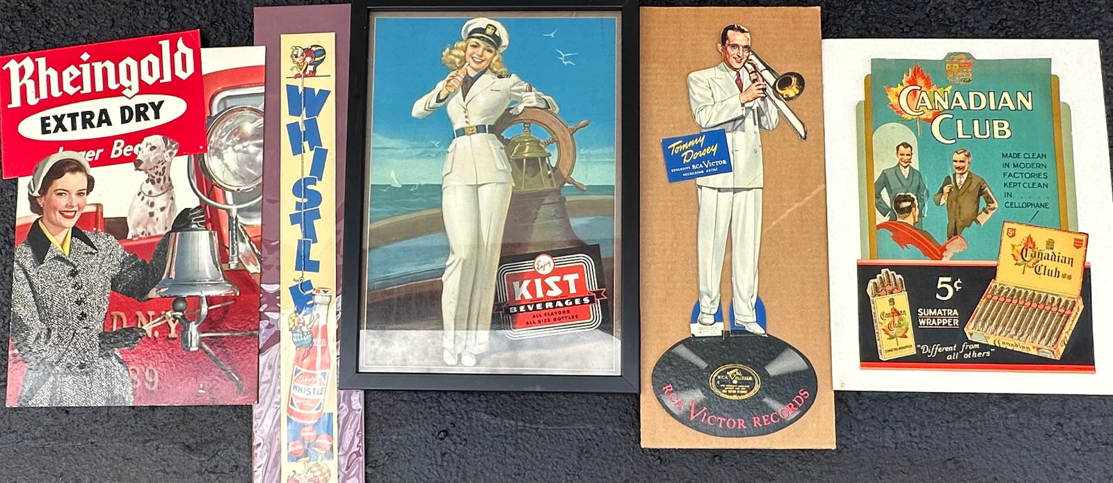 FIVE CARDBOARD AND PAPER ADV