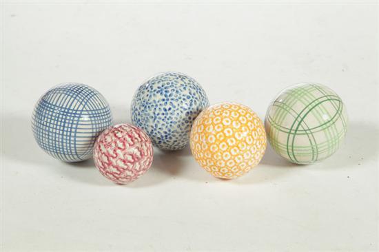 FIVE CARPET BALLS.  England  2nd
