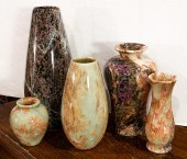 FIVE CARVED AND POLISHED VARIE