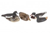FIVE CARVED DUCK DECOYSFive Ca