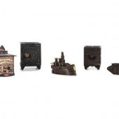 Five Cast Iron Still Banks
Lat