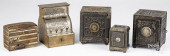 FIVE CAST IRON STILL BANKS<br>