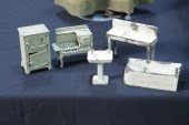 FIVE CAST IRON TOYS. Including