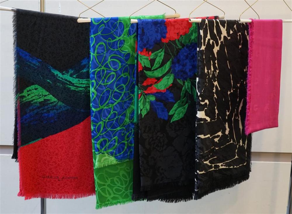 FIVE CHARLES JOURDAN SCARVESFive