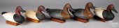 FIVE CHESAPEAKE BAY CARVED AND