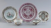 FIVE CHINESE EXPORT FAMILLE RO