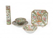 FIVE CHINESE EXPORT FAMILLE RO