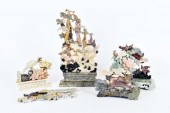 FIVE CHINESE MINERAL FLORA & F