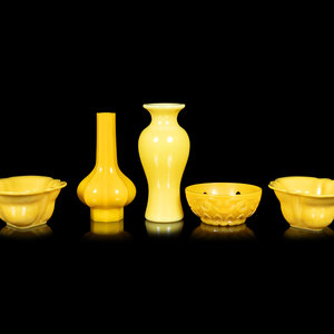 Five Chinese Opaque and Semi-Opaque