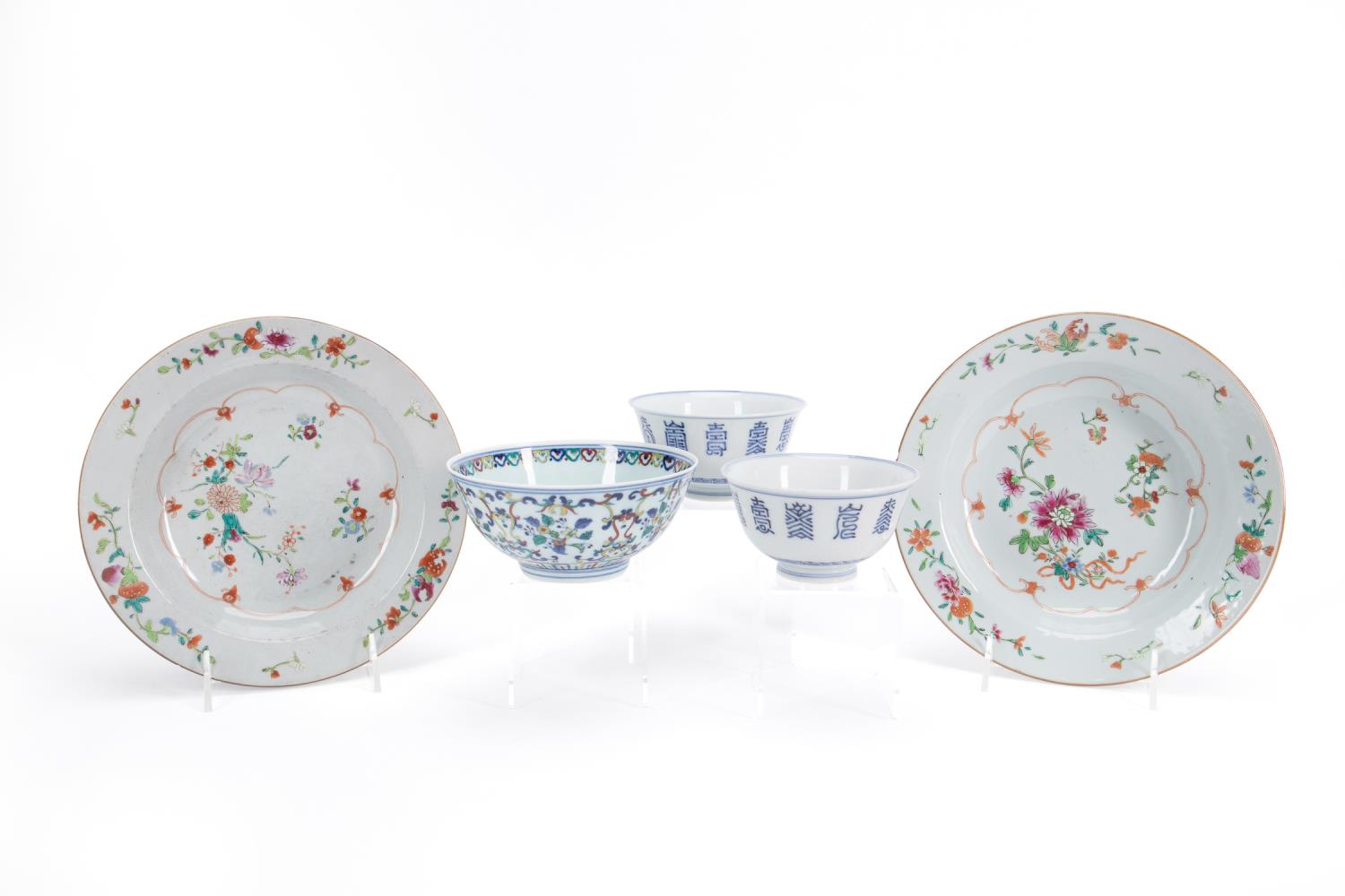 FIVE CHINESE PORCELAIN TABLE