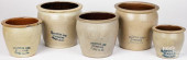 FIVE CHRISTIAN LINK STONEWARE