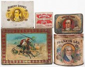 FIVE CIGAR TINSFive Cigar Tins