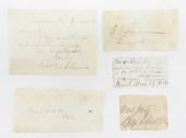 FIVE CIVIL WAR-ERA AUTOGRAPHS