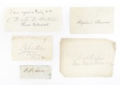 FIVE CIVIL WAR-ERA AUTOGRAPHS