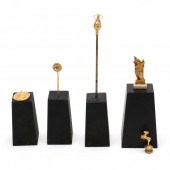 FIVE CLASSICAL STYLE GOLD ALLO