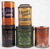 FIVE COFFEE TINSFive Coffee Ti
