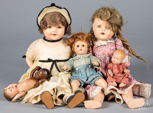 FIVE COMPOSITION DOLLSFive