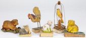 FIVE COMPOSITION SQUEAK TOYS,