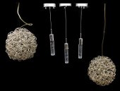 FIVE CONTEMPORARY CHANDELIERS,