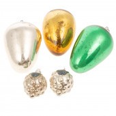 FIVE CONTINENTAL MERCURY GLASS