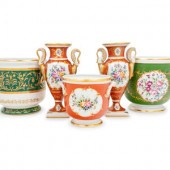 Five Continental Porcelain Tab