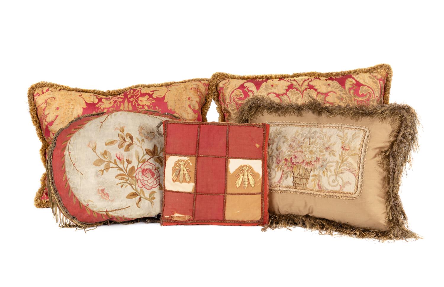 FIVE CUSTOM SILK, COTTON, & WOOL