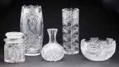 FIVE CUT GLASS ARTICLES INCLUD