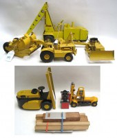FIVE DIECAST METAL TOYS/MODELS
