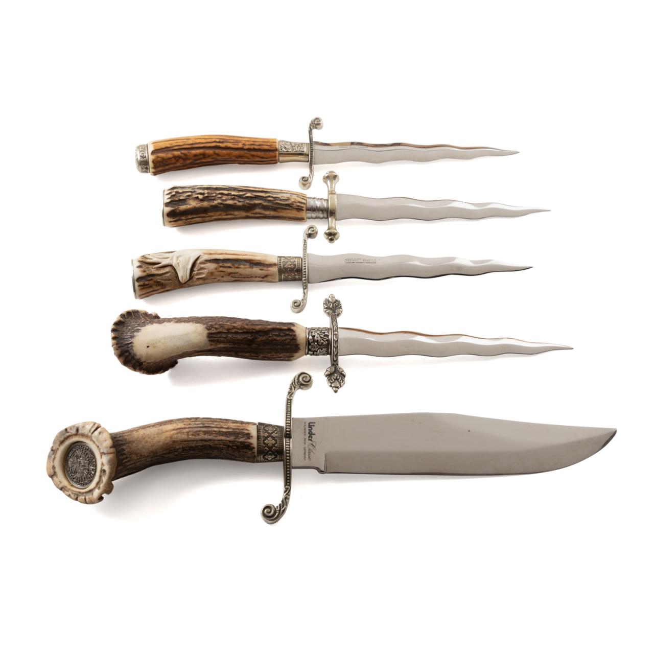 FIVE DIFFERENT STAG HANDLED