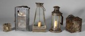 Five diminutive lanterns: one