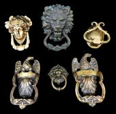 FIVE DOOR-KNOCKERS AND ONE DRA