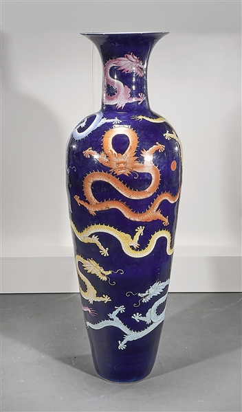 five dragons; 78" x 28" (approx.)