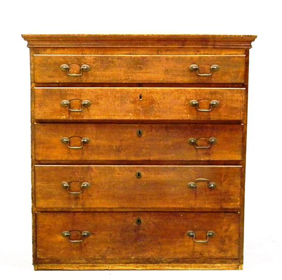 Five drawer upper case of chest