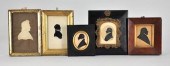 Five Early Framed Silhouettes