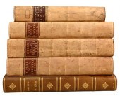 FIVE EARLY LEATHERBOUND BOOKSF